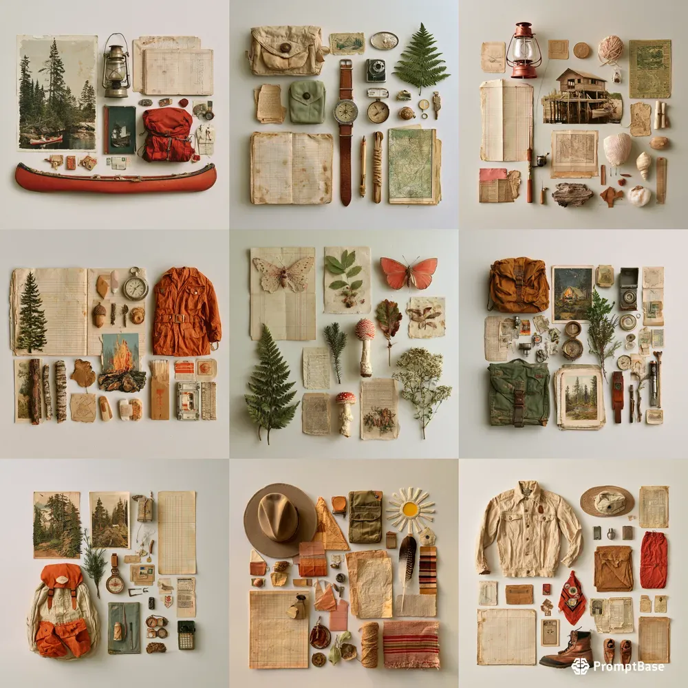 Nostalgic Summer Camp Keepsake Ephemera