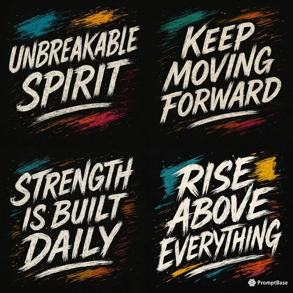 Distressed Brushstroke Typography
