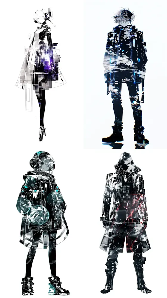 Optical Glitch Double Exposure Art