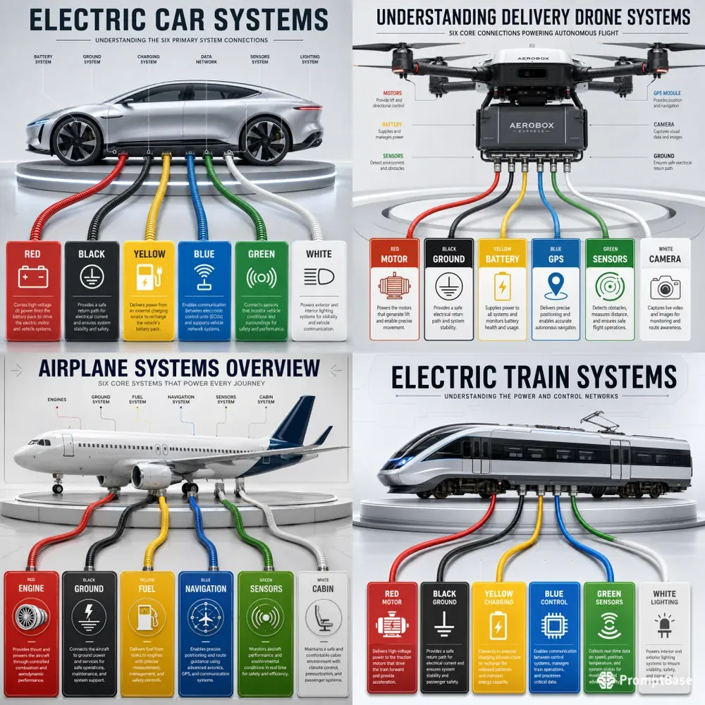 Modern Vehicle Technology Infographics