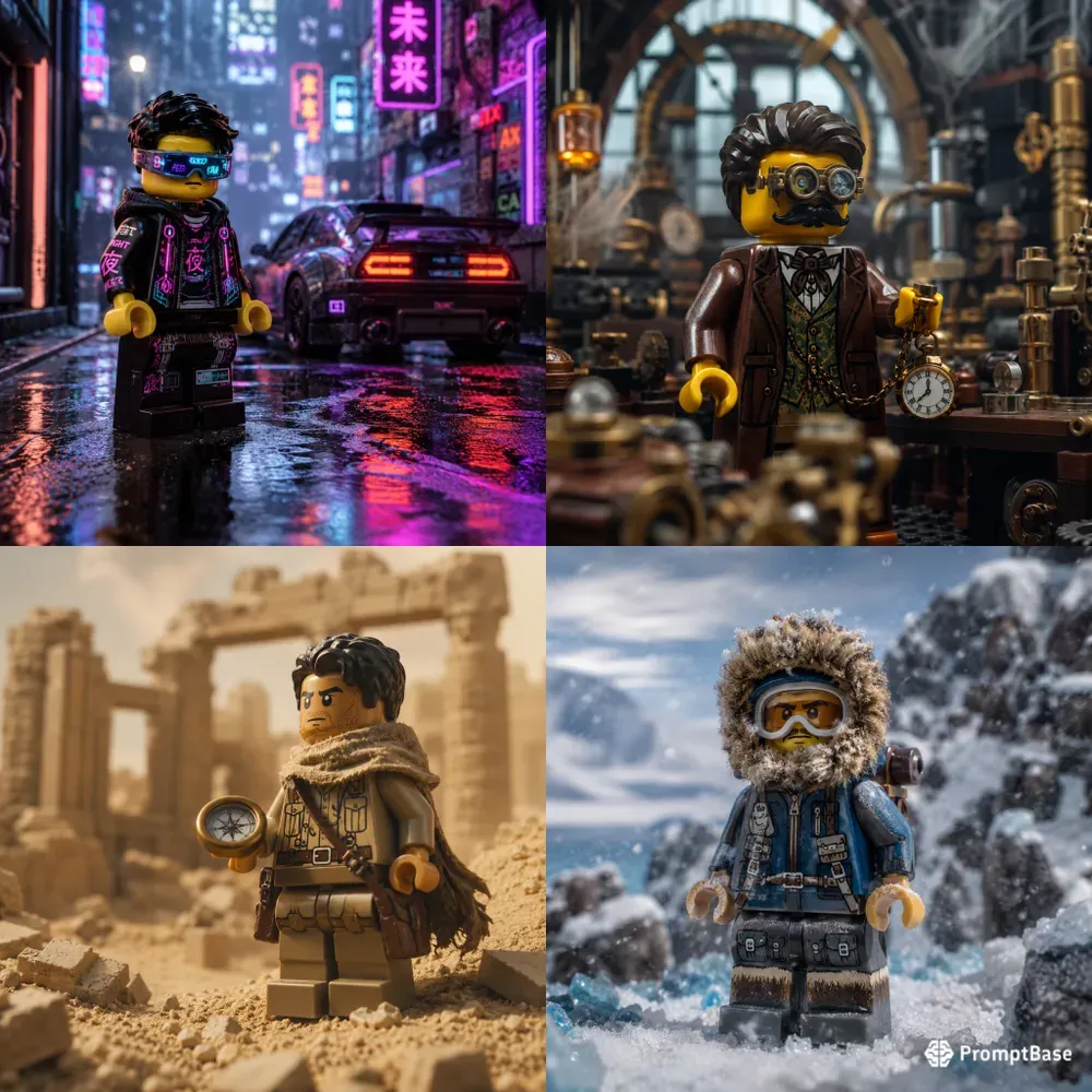 Miniature Brick Character Photography