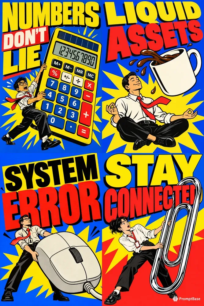 Bold Corporate Surreal Poster Art