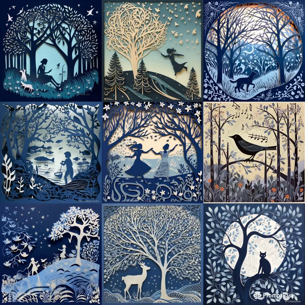 Whimsical Silhouette Tales