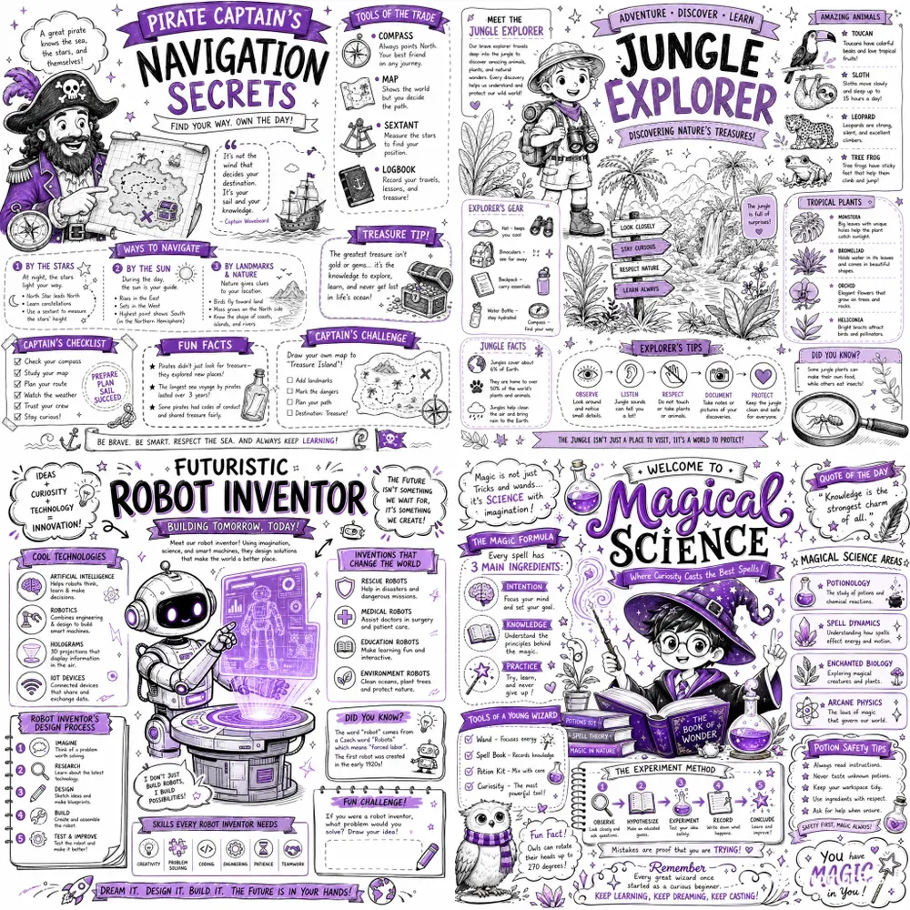 Handdrawn Educational Infographics