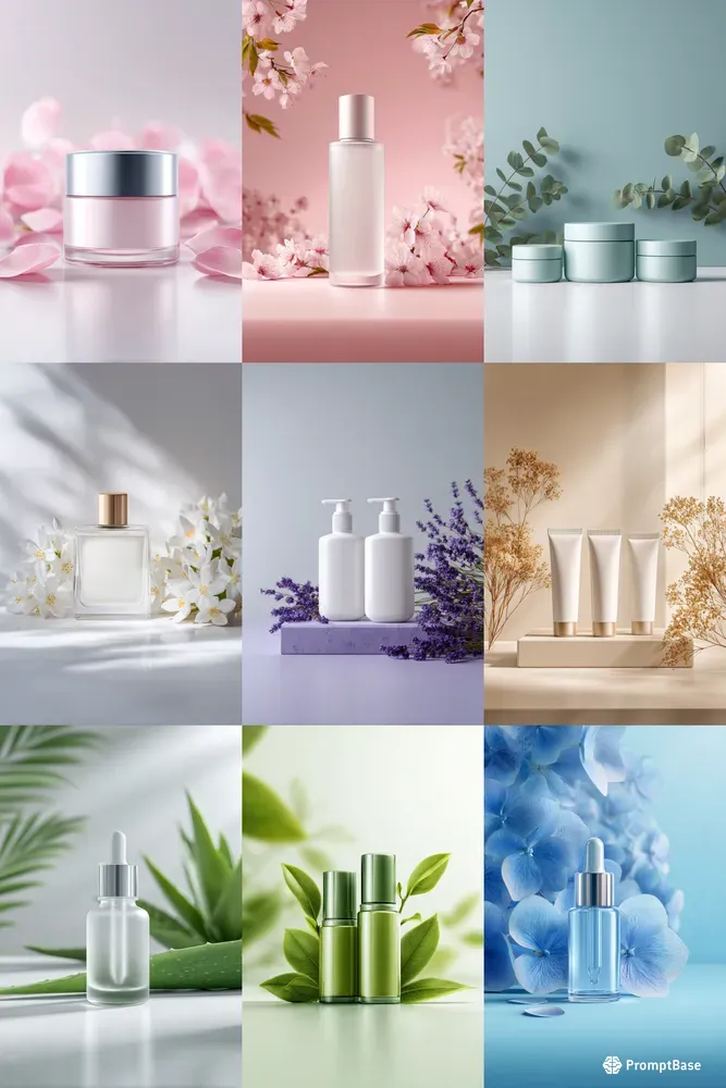 Botanical Skincare Product Mockups