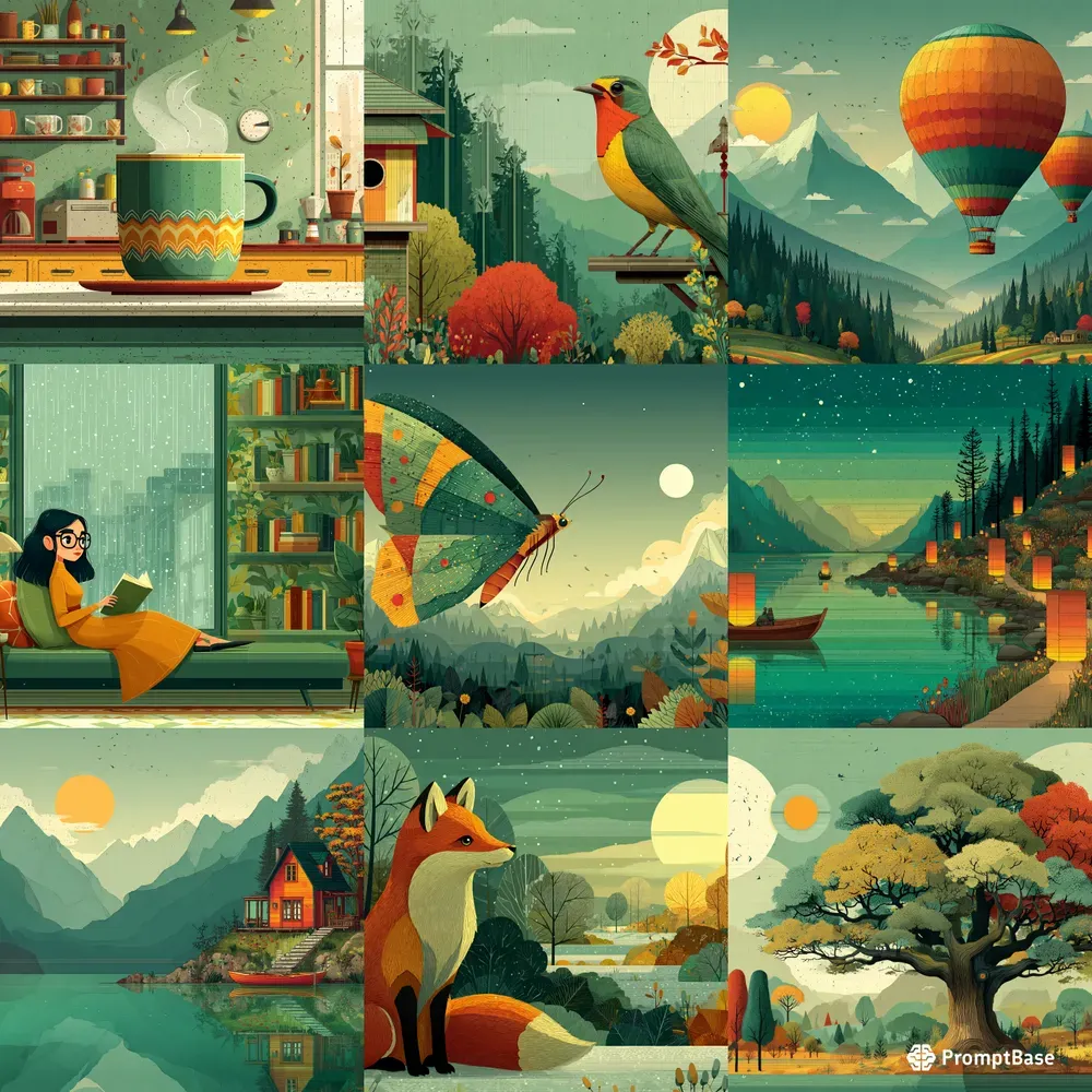 Painted Storybook Retro Warm Glows
