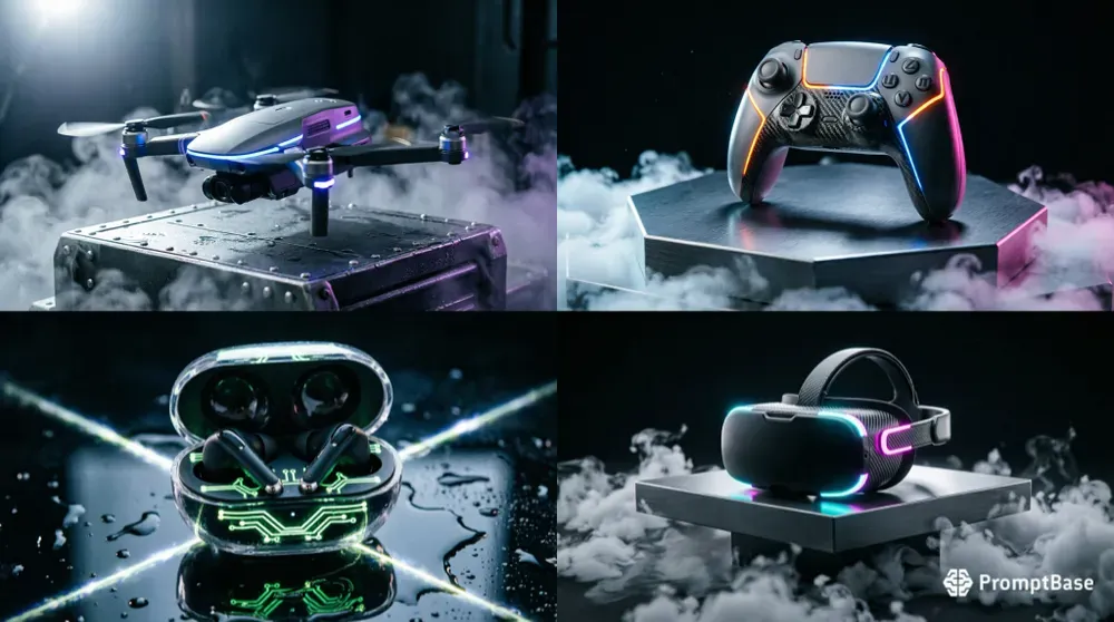 Futuristic Cyberpunk Tech Gadgets