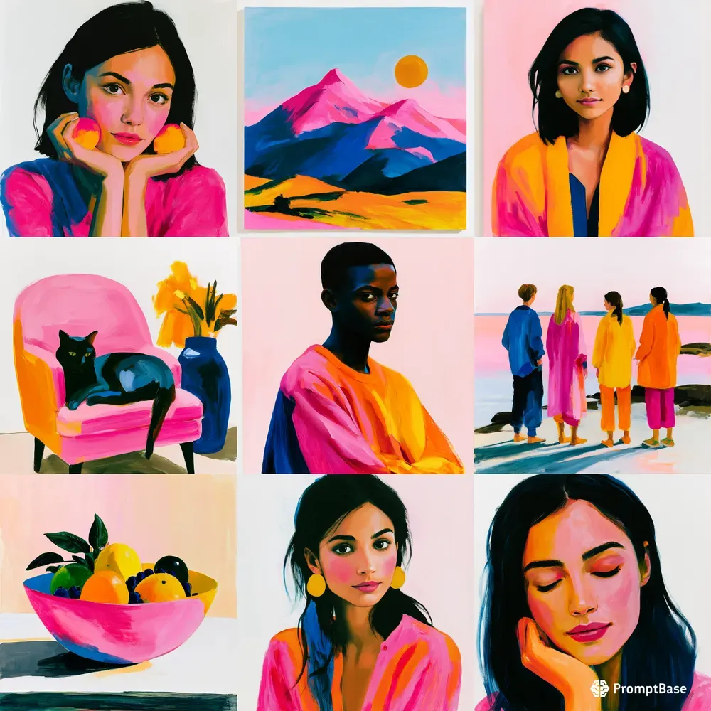 Modern Acrylic Gallery Art
