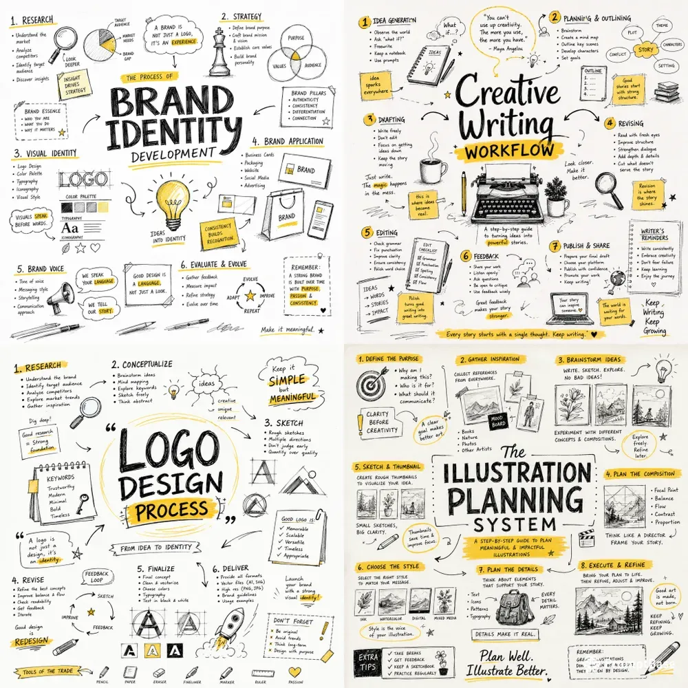 Handdrawn Creative Typography Notes