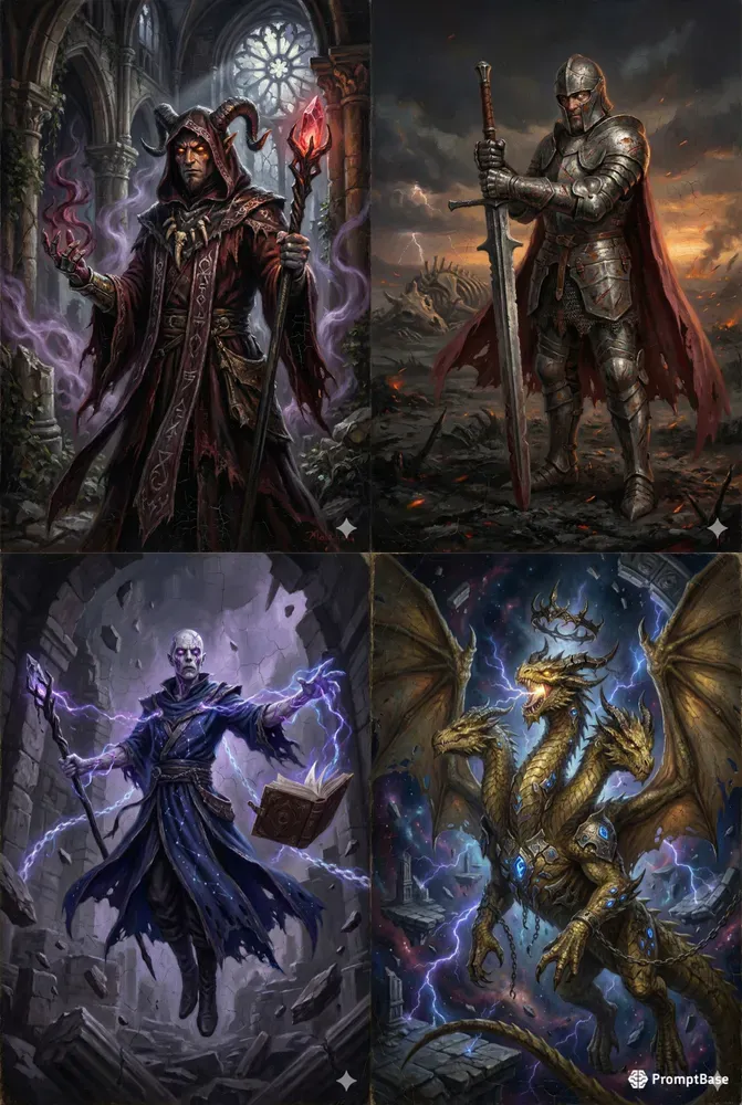 Dark Fantasy Dd Character Portrait Genes