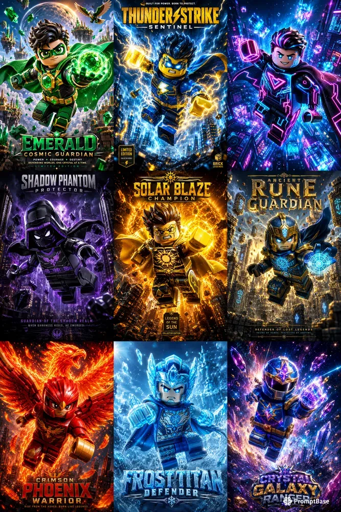 Epic Brick Hero Poster Packs