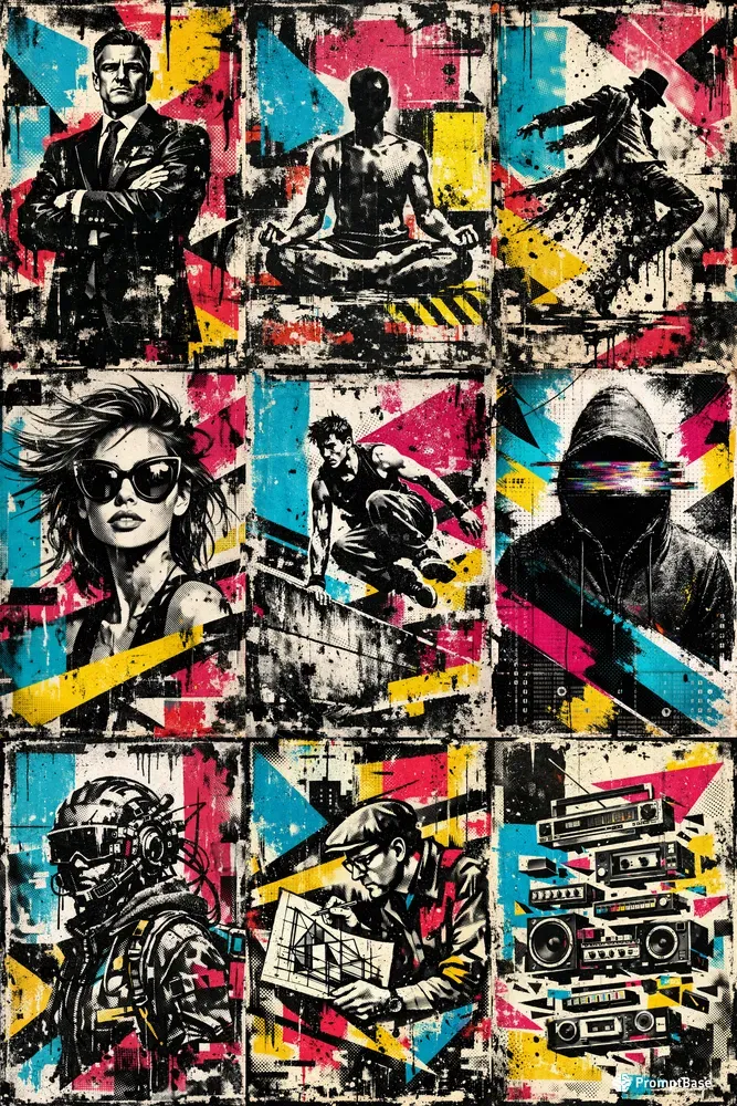 Chromatic Stencil Series