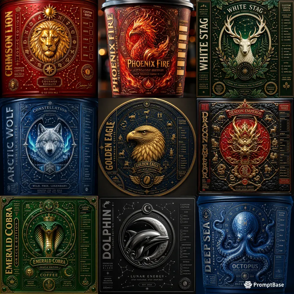 Zodiac Coffee Label Creators