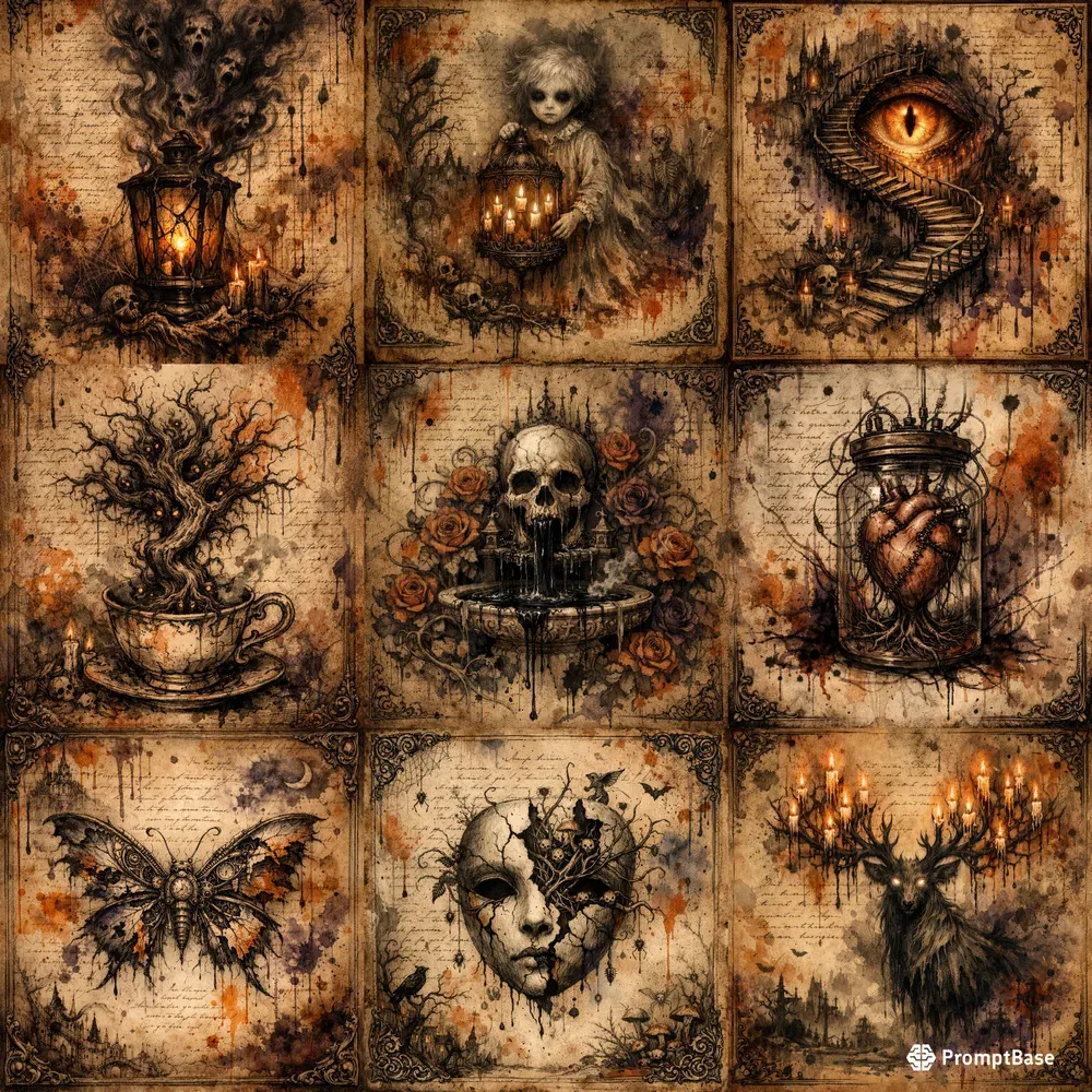 Antique Dark Fantasy Sketch Series