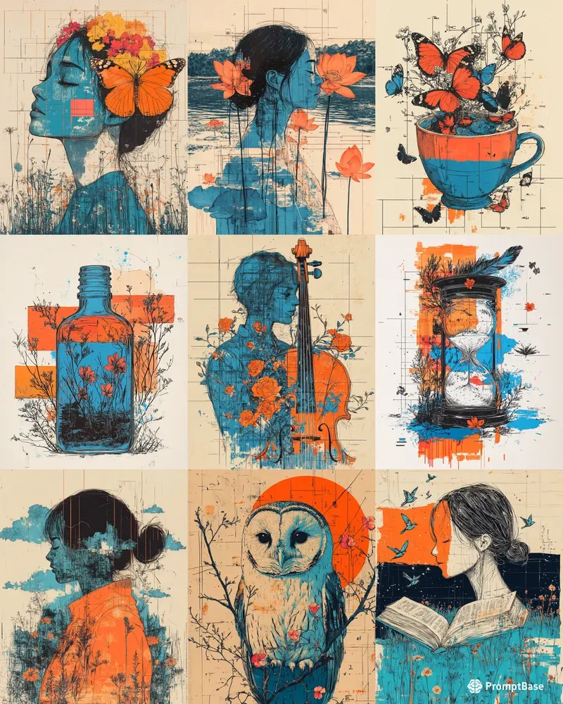 Fantastical Drawing Compositions