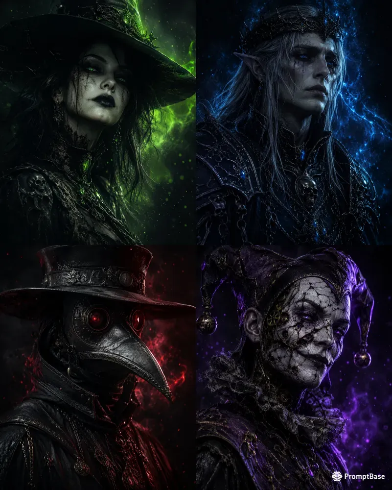 Grim Whimsy Meta Portraits