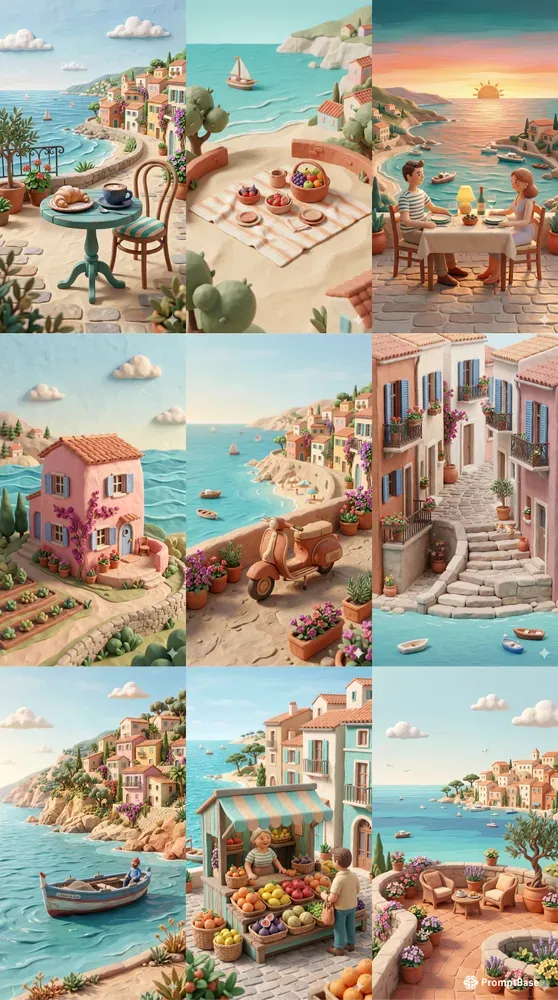 French Riviera 3D Claymation Lives