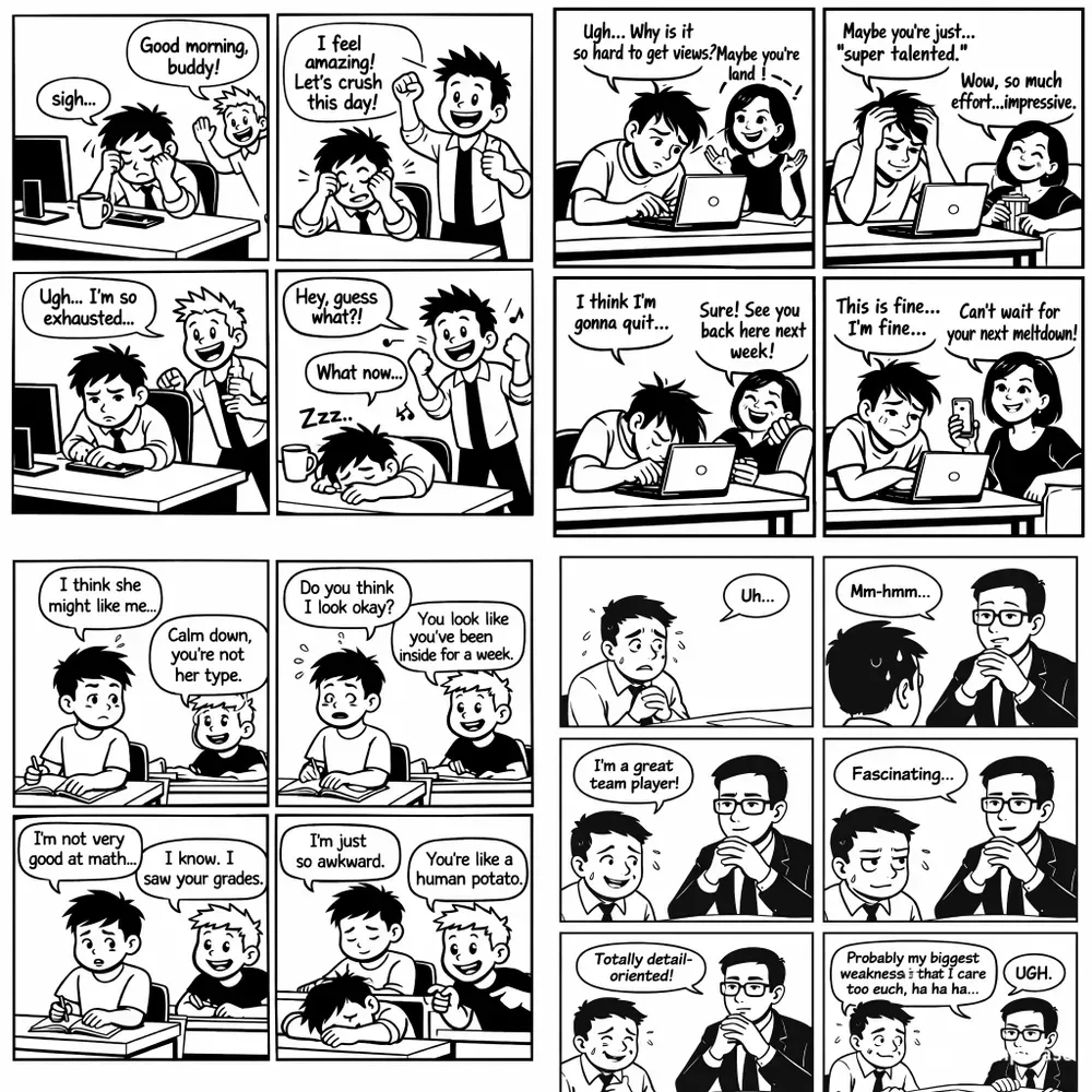 Relatable Life Moments Comic Generator