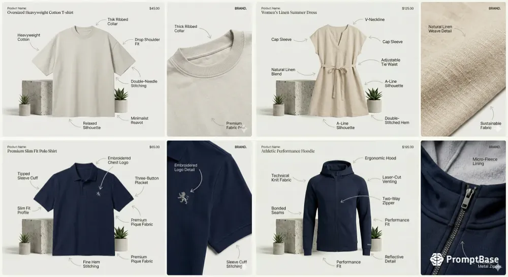 Clothing Feature Detail Pros