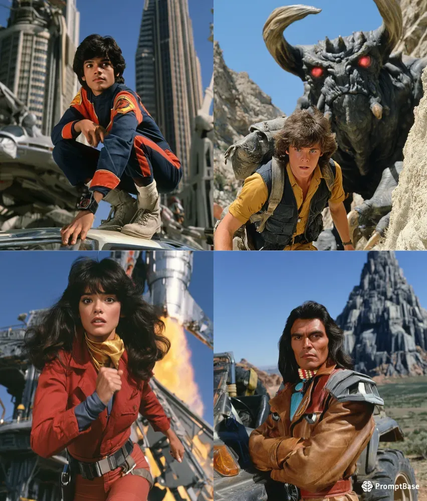 Retro Scifi Adventure Movie Stills
