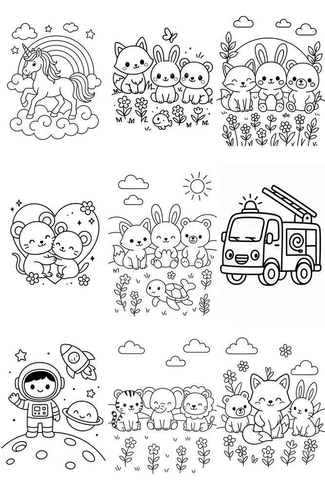 Coloring Book Page Generators Dalle 3
