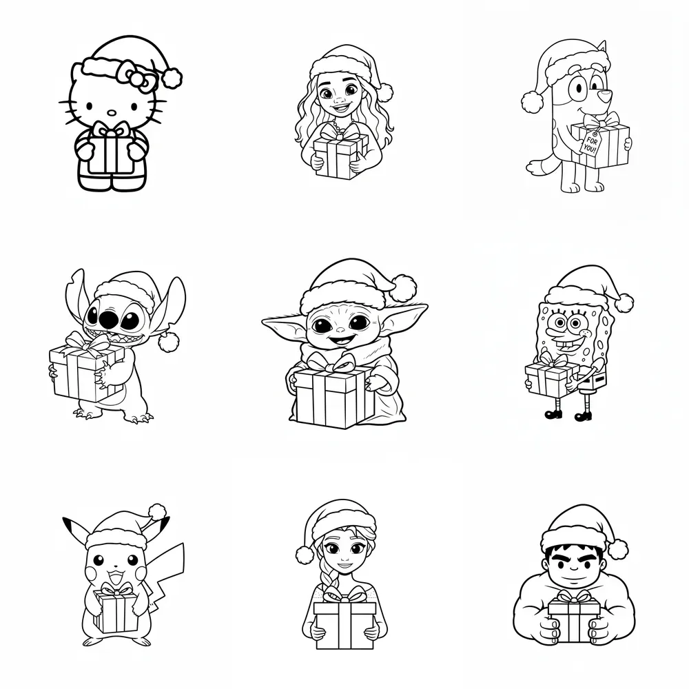Christmas Coloring Pages For Kids