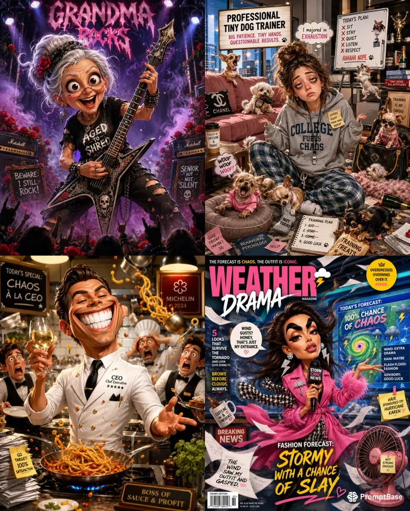 Viral Caricature Portraits