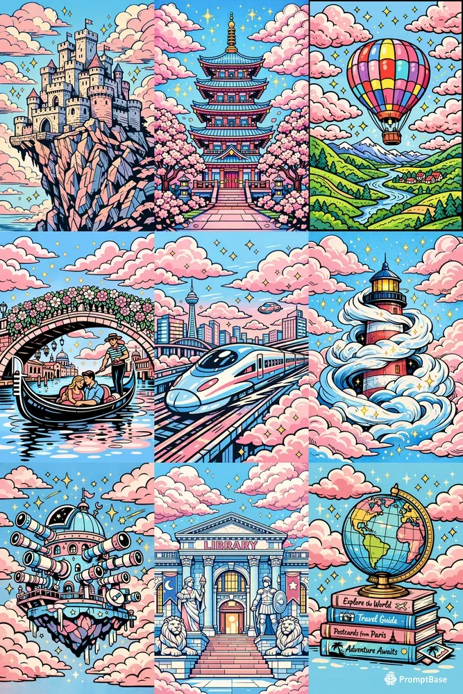 Pastel Pop Dreamscapes