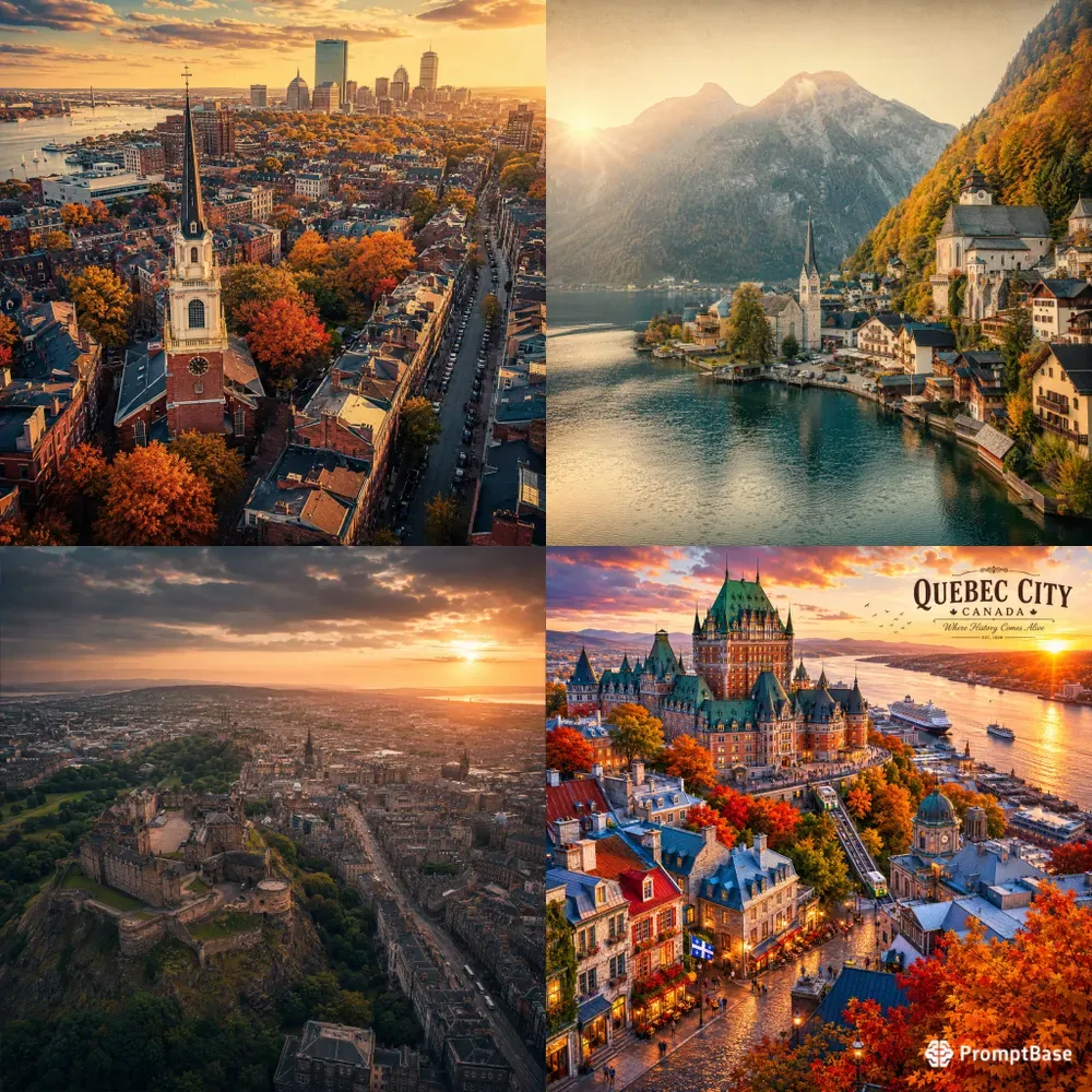 Vintage Aerial Cityscape Collections