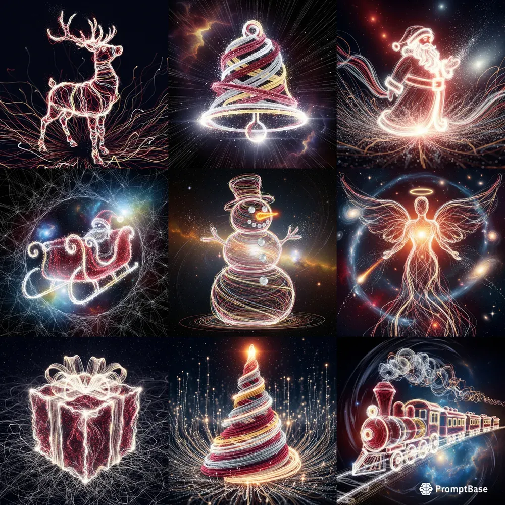 Luminous Christmas Spirits Light Trails