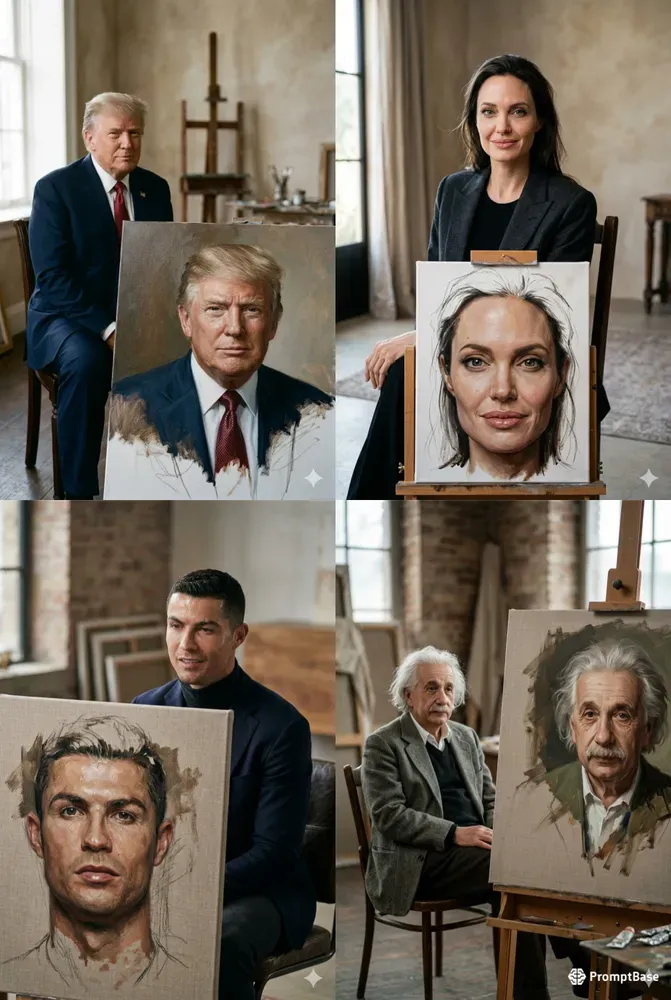 Hidden Artist Portraits