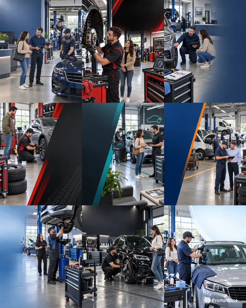 Automotive Service Ad Visuals