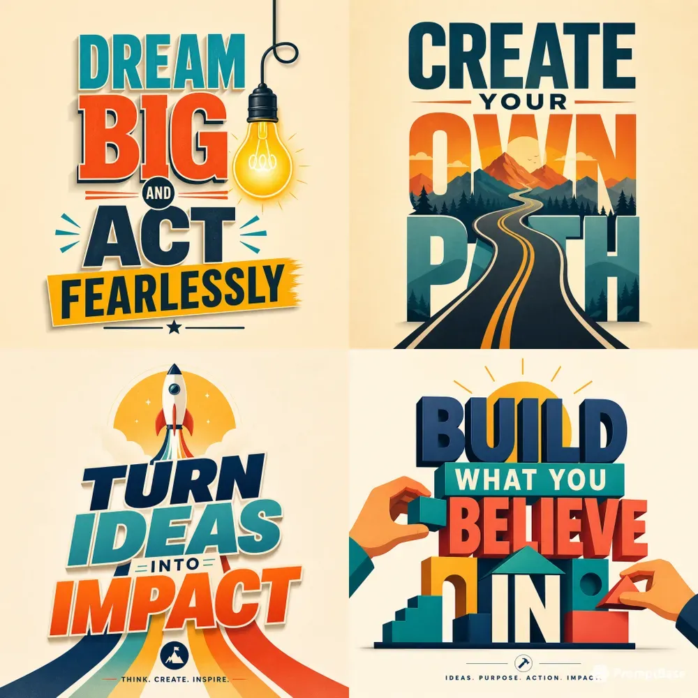 Motivational Typography Posters