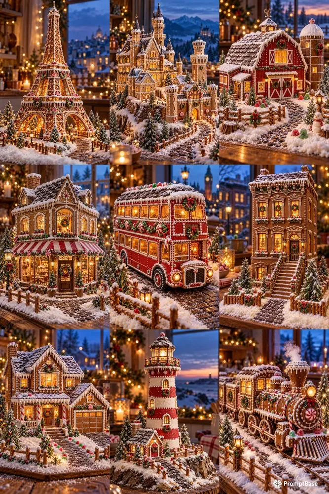 Gingerbread Replicas Of Any Building