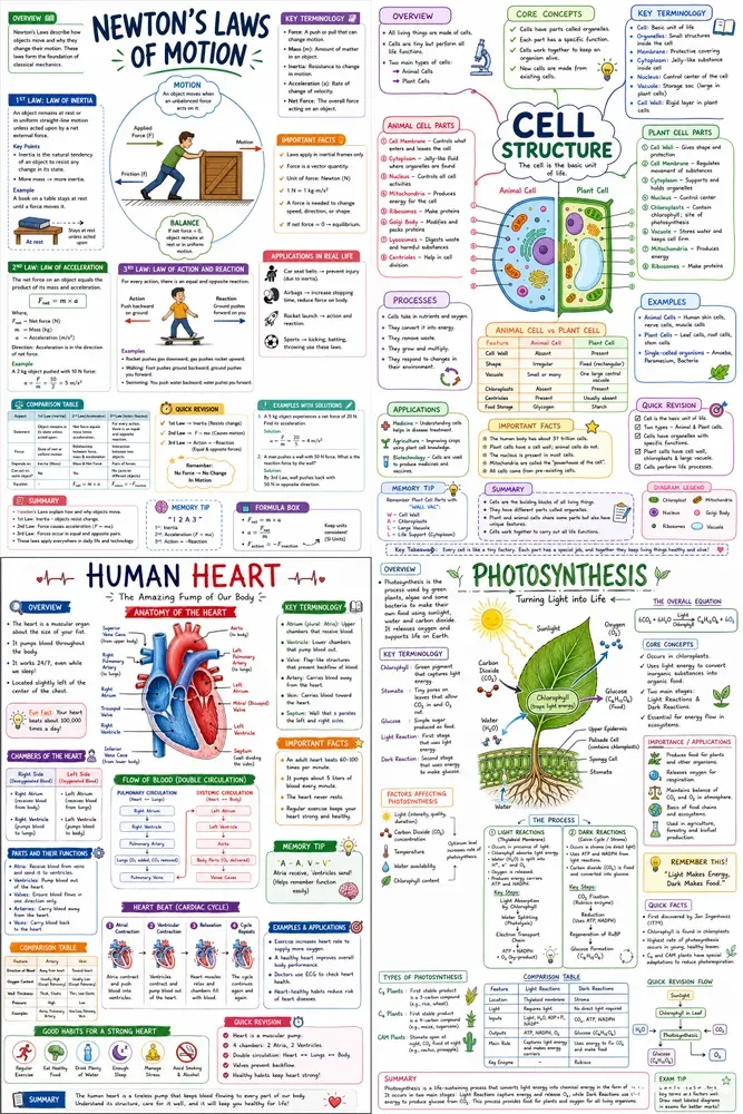 Study Notes Sheet Generator Pro