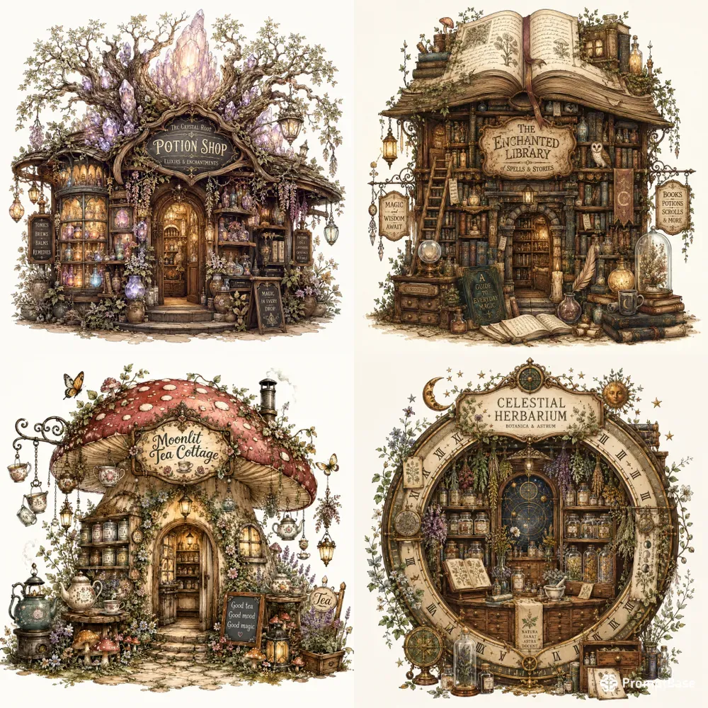 Enchanted Vintage Fantasy Shops
