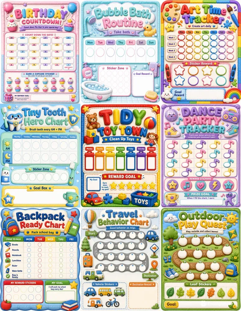 Kids Reward Worksheets