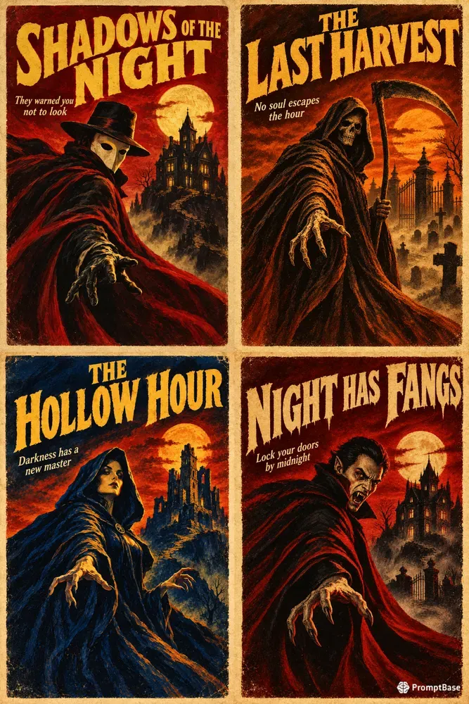 Vintage Halloween Horror Posters