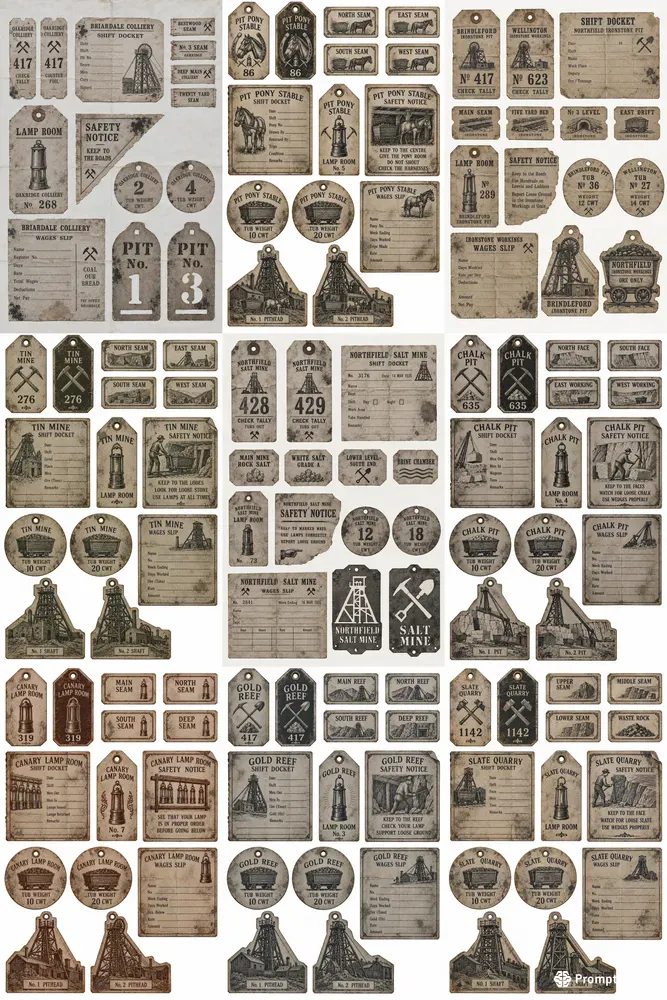 Colliery Coal Mine Ephemera