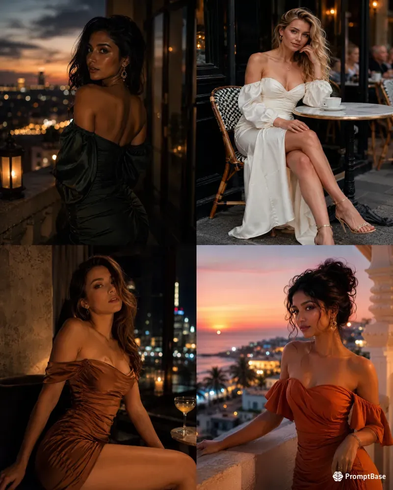 Luxury Openshoulder Fashion Models
