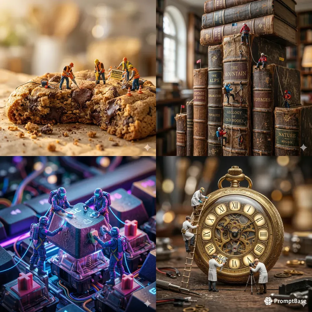 Hyperrealistic Miniature Worlds