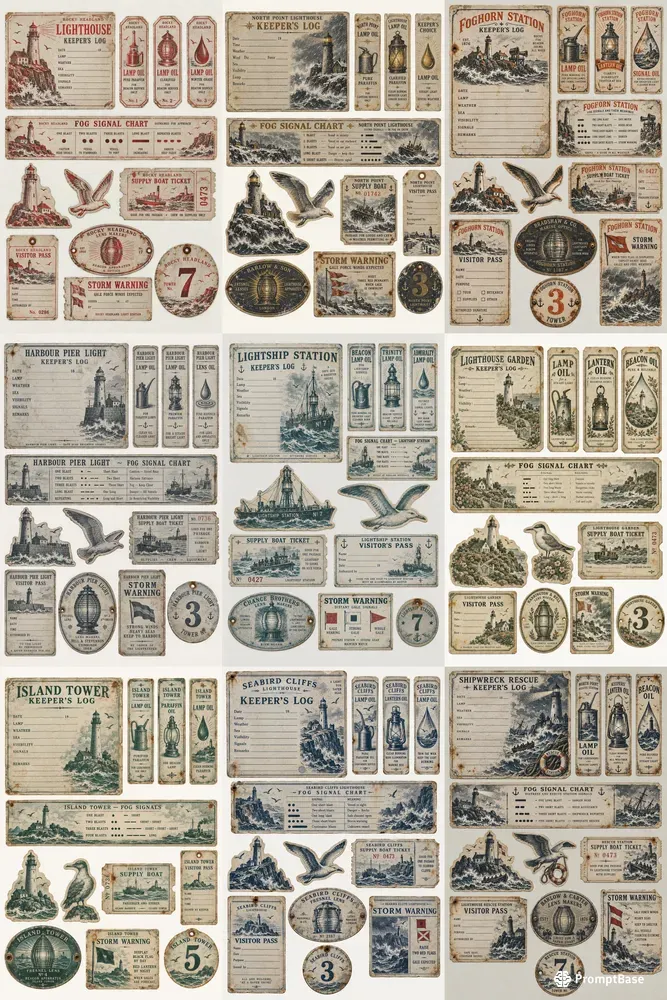 Lighthouse Lamp Room Ephemera