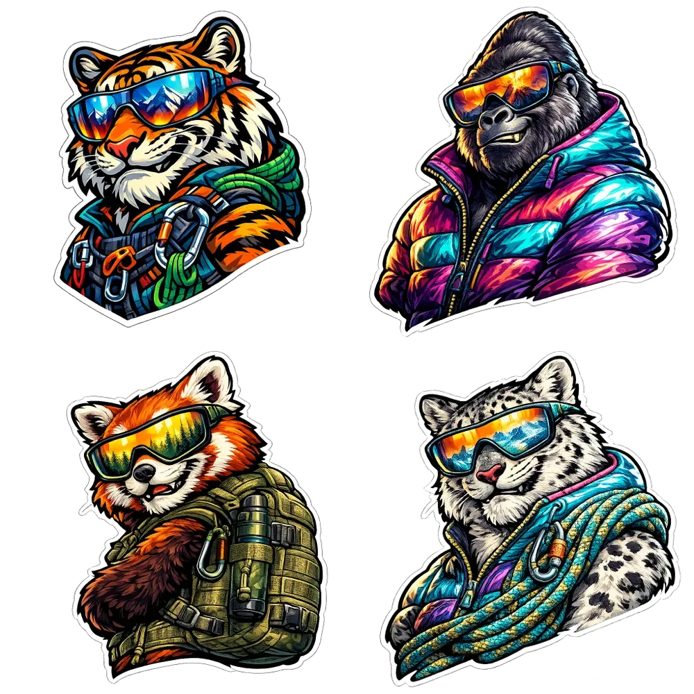 Premium Adventure Mascot Sticker Art