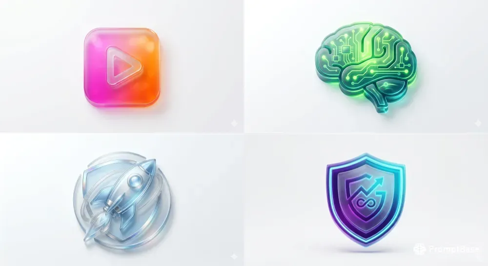 Consistent 3D Glassmorphism Masters