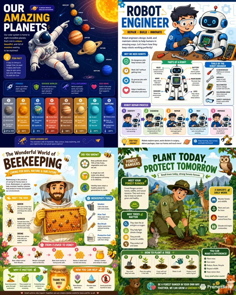 Cute Educational Infographic Creators