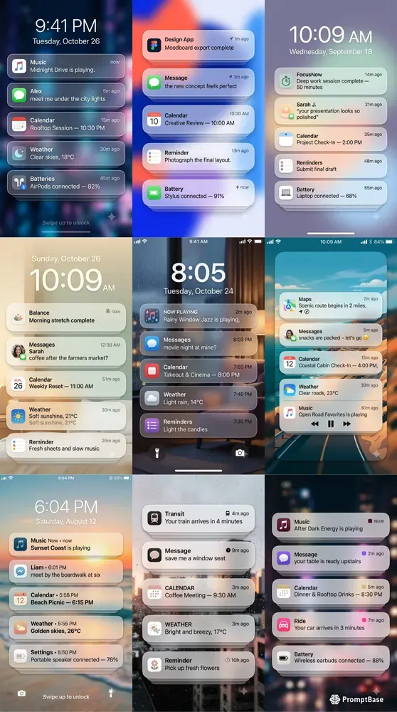 Iphone Style Lock Screen Designs