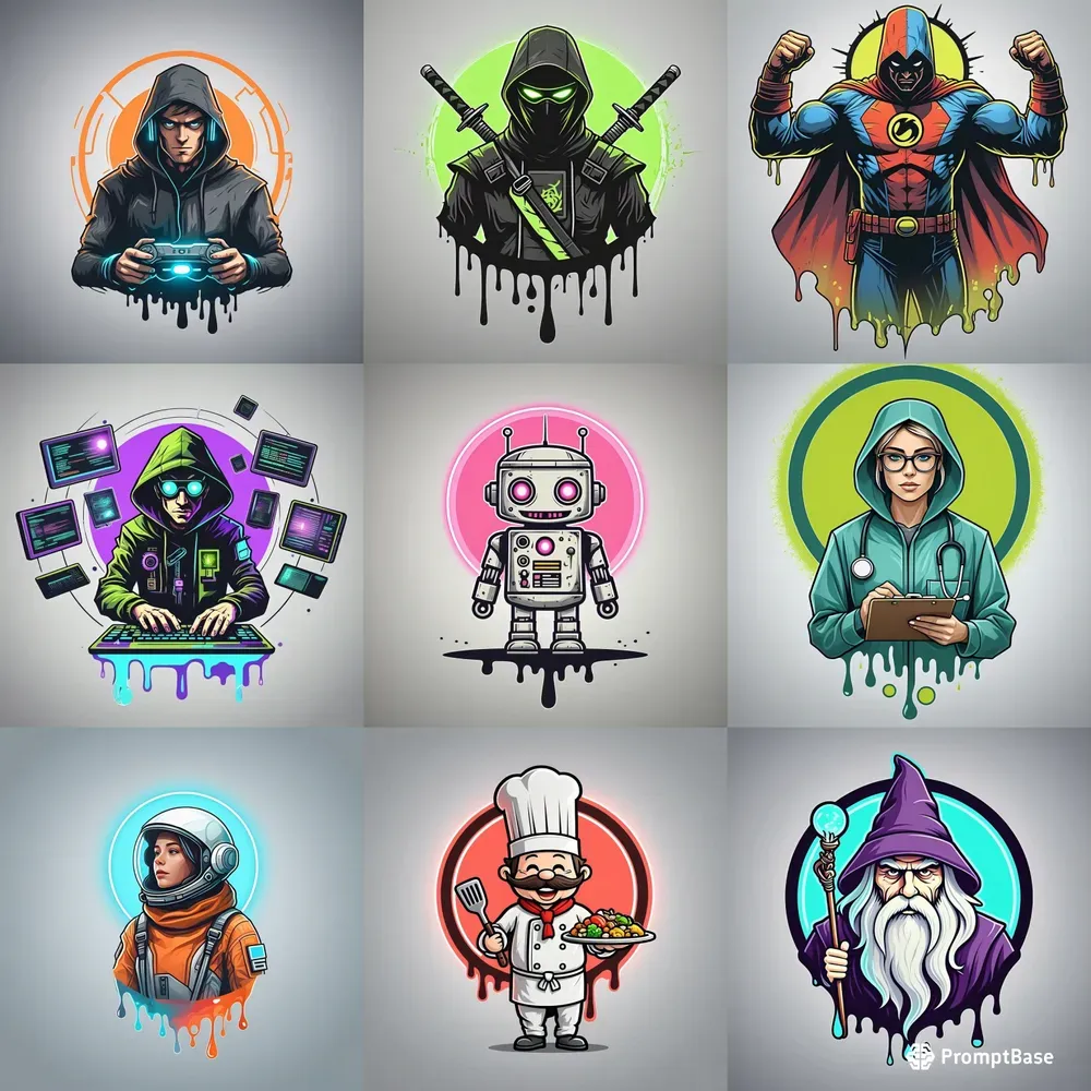 Neon Halo Icon Makers