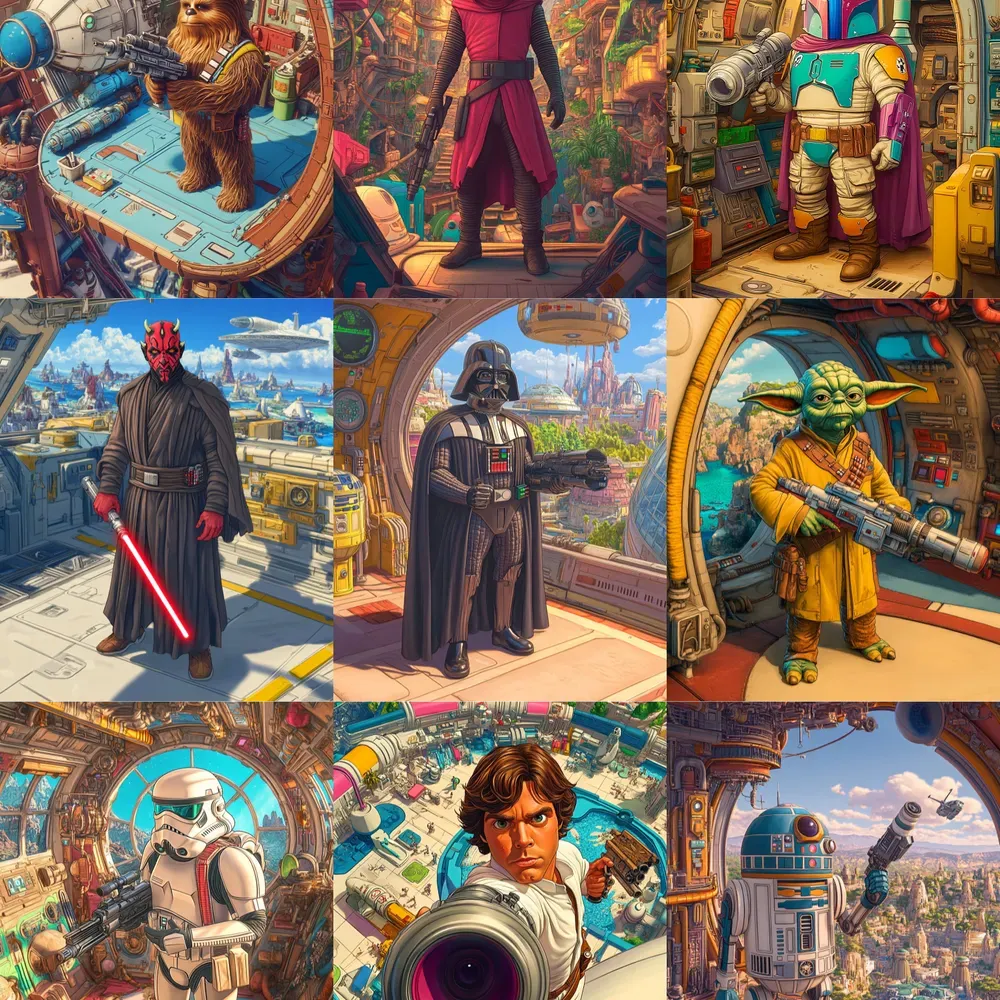 Hyperrealistic Star Wars Caricatures