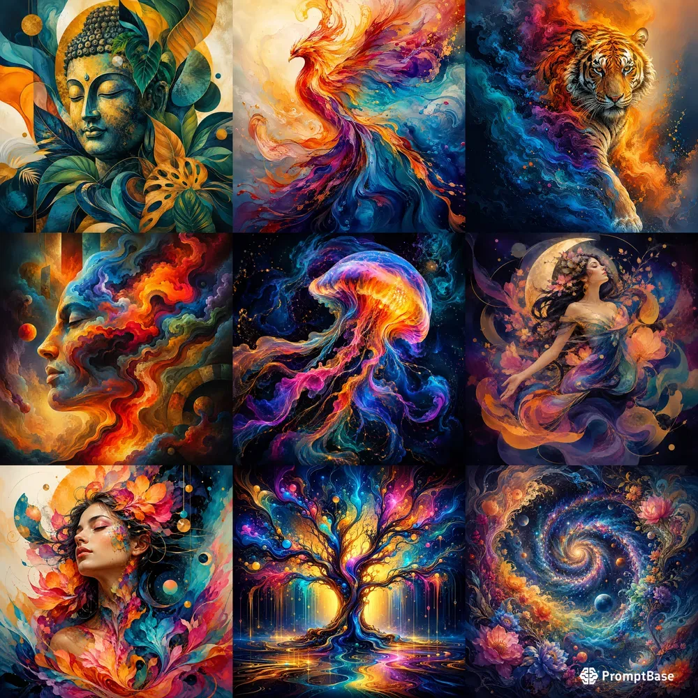 Abstract Vibrant Dream Art