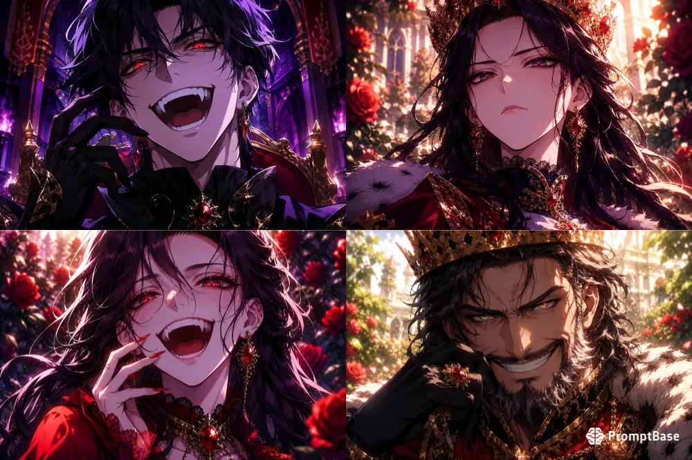 Sinister Evil King Morning Garden Smiles